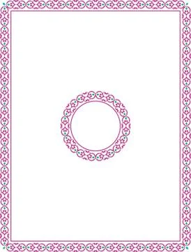 Frame border design Stock Illustration