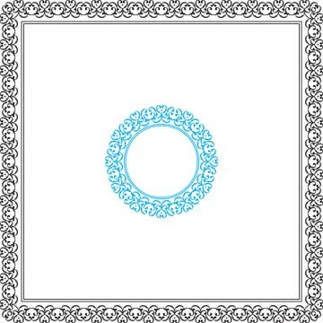 Frame border design Stock Illustration