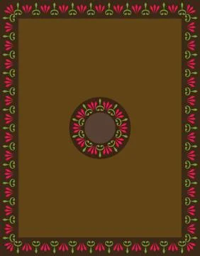 Frame border design Stock Illustration