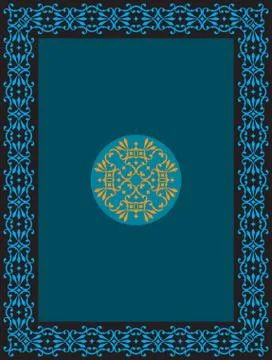 Frame border design Stock Illustration