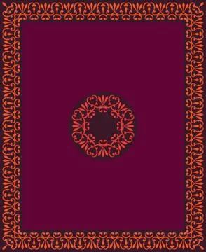 Frame border design Stock Illustration