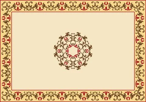 Frame border design Illustrazione stock