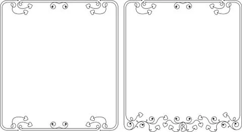 Frame border design Stock Illustration
