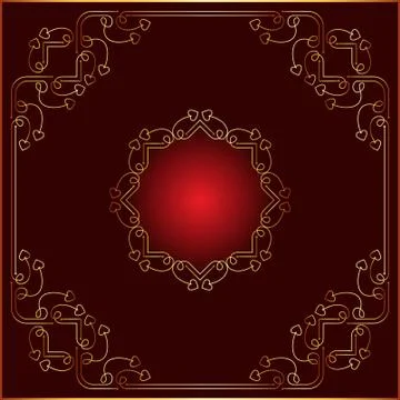 Frame border design Stock Illustration