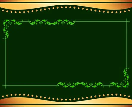 Frame border design Stock Illustration