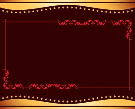 Frame border design Stock Illustration