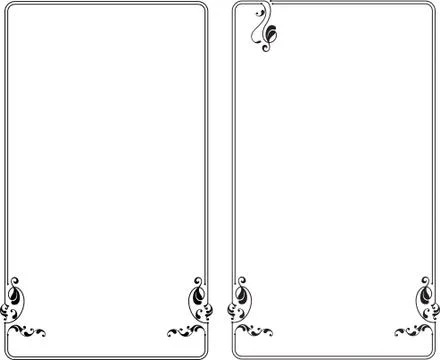 Frame border design Stock Illustration