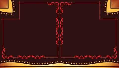 Frame border design Stock Illustration