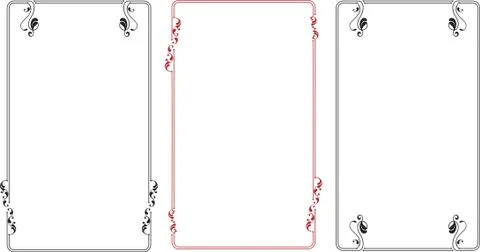 Frame border design Stock Illustration