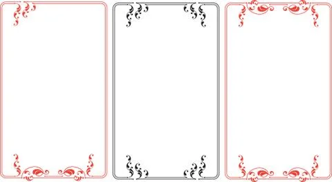 Frame border design Stock Illustration