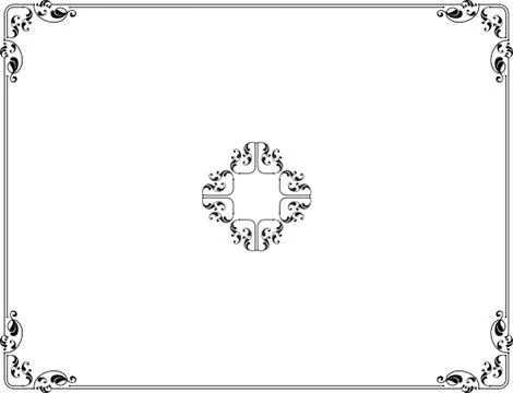 Frame border design Stock Illustration