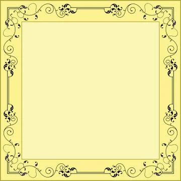 Frame border design Stock Illustration