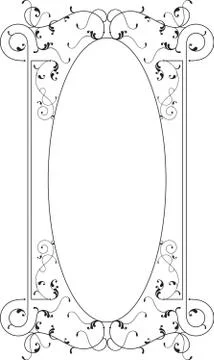Frame border design Stock Illustration