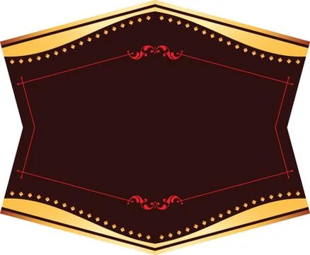 Frame border design Stock Illustration