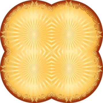 Frame border design Stock Illustration