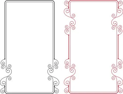 Frame border design Stock Illustration