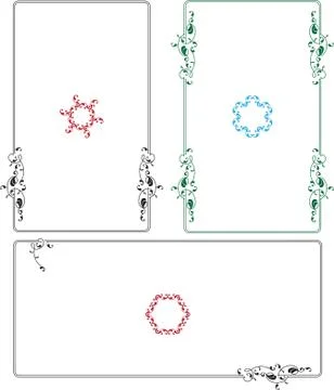 Frame border design Stock Illustration