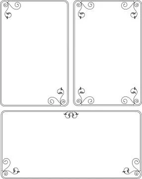 Frame border design Stock Illustration