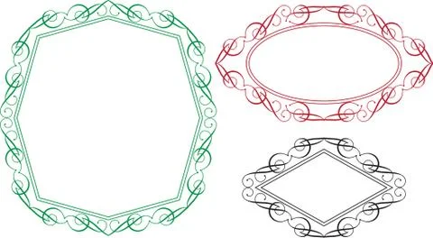 Frame border design Stock Illustration