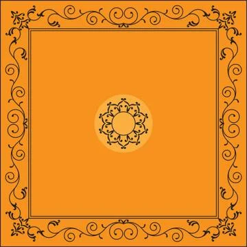 Frame border design Illustrazione stock