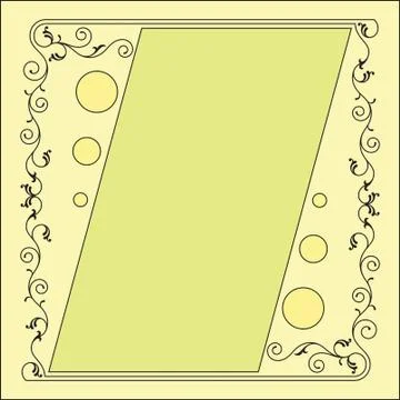 Frame border design Stock Illustration