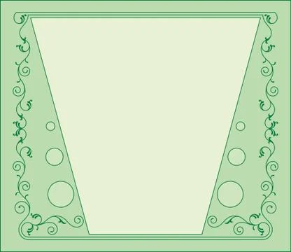 Frame border design Stock Illustration
