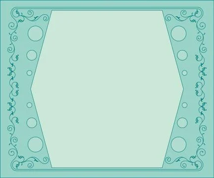 Frame border design Stock Illustration