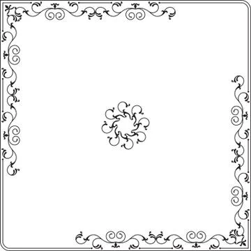 Frame border design Stock Illustration