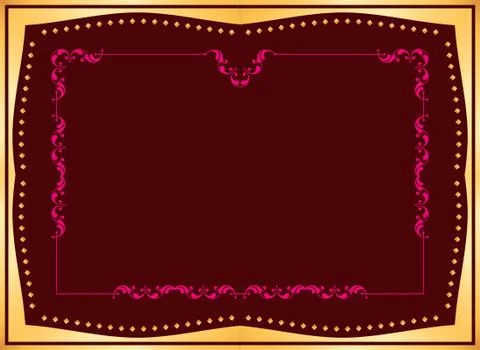 Frame border design Stock Illustration