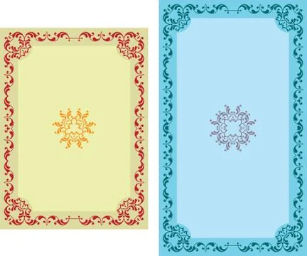 Frame border design Stock Illustration