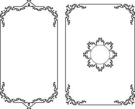 Frame border design Stock Illustration