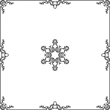 Frame border design Stock Illustration