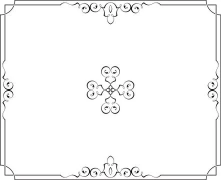 Frame border design Stock Illustration