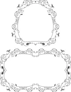Frame border design Stock Illustration