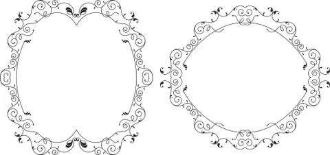 Frame border design Illustrazione stock