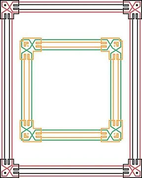 Frame border design Stock Illustration