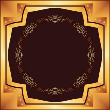 Frame border design Stock Illustration