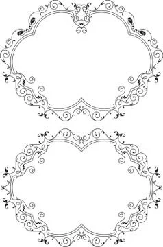 Frame border design Stock Illustration