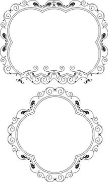 Frame border design Stock Illustration