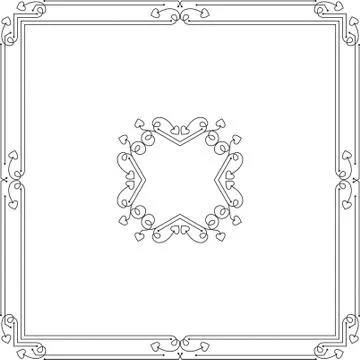 Frame border design Stock Illustration