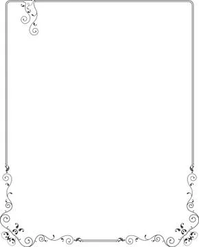 Frame Border Design Stock Illustration