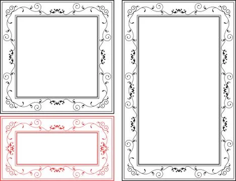 Frame Border Design Stock Illustration