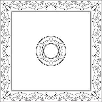 Frame Border Design Stock Illustration