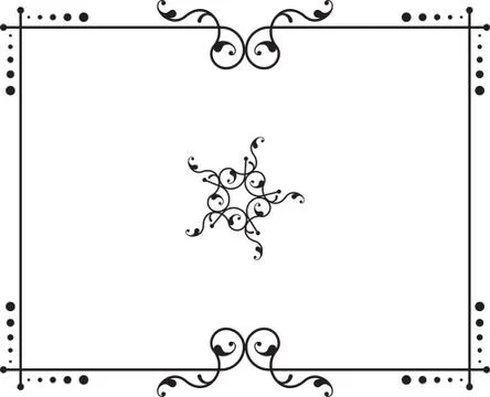 Frame Border Design 스톡 일러스트