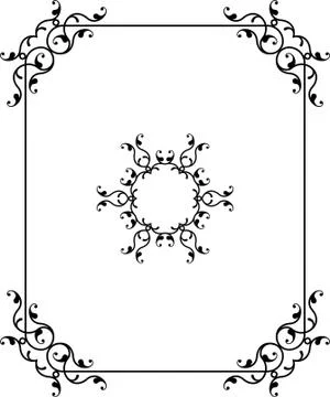 Frame Border Design Stock Illustration