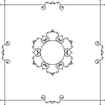 Frame Border Design Stock Illustration
