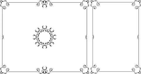 Frame Border Design Stock Illustration