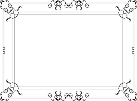 Frame Border Design Illustrazione stock