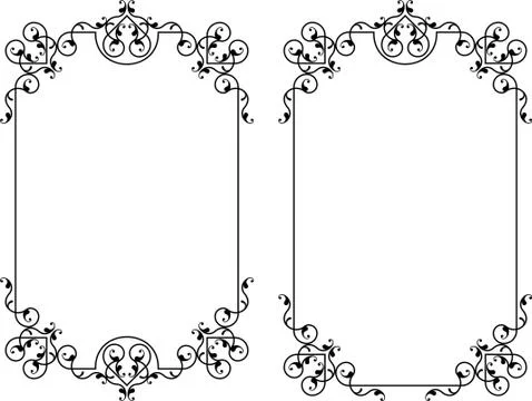 Frame Border Design Stock Illustration
