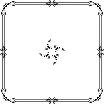 Frame Border Design Stock Illustration